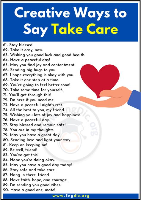 Is it proper to say take care?