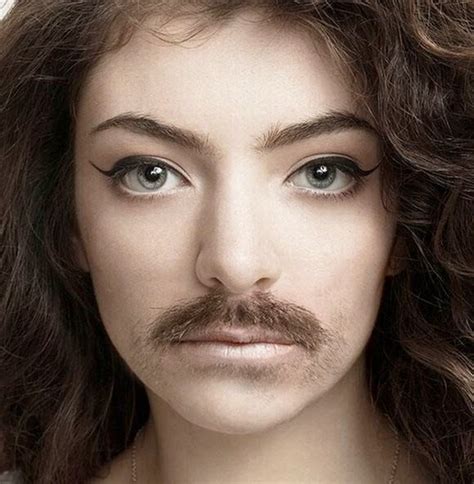 Is it rare for a girl to have a mustache?