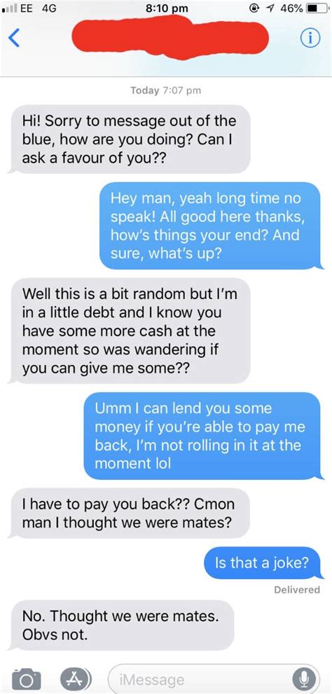 Is it rude to ask a friend for money?