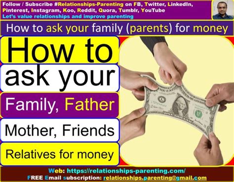 Is it rude to ask your parents for money?