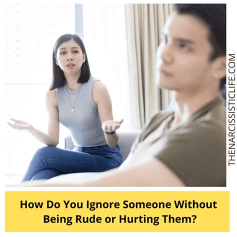 Is it rude to ignore a guy?