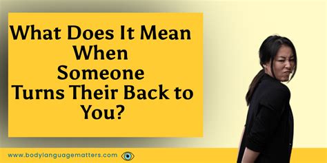 Is it rude to turn your back on someone?