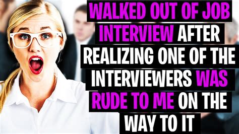 Is it rude to walk out of an interview?