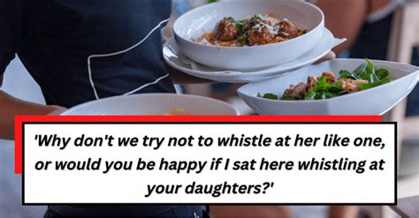 Is it rude to whistle at a waitress?