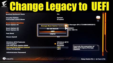 Is it safe to change Legacy to UEFI Reddit?