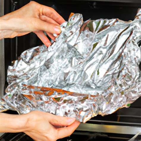Is it safe to cook with aluminum foil in the oven?