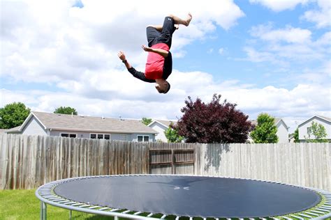 Is it safe to do flips on a trampoline?