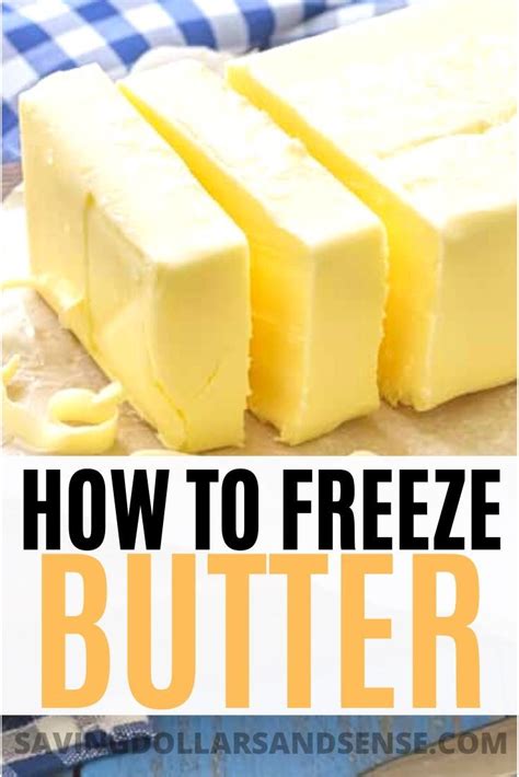 Is it safe to freeze butter?