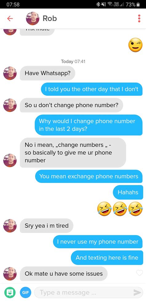 Is it safe to give out my number on Tinder?