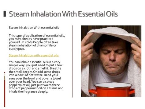 Is it safe to inhale steam with essential oil?