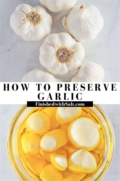 Is it safe to preserve garlic in oil?