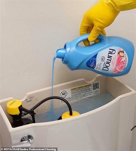 Is it safe to put fabric softener in toilet tank?