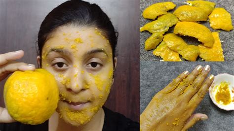 Is it safe to rub orange peel on your face?
