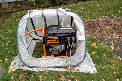 Is it safe to run a portable generator in a partially enclosed space?