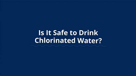 Is it safe to shower in chlorinated water?
