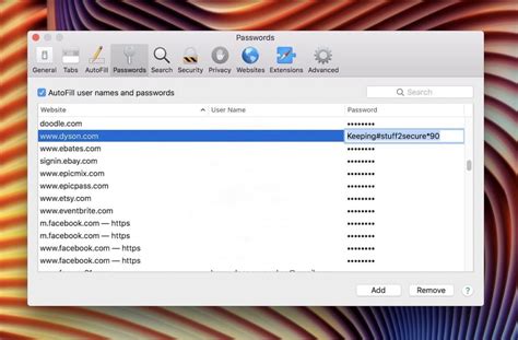 Is it safe to store passwords on Safari?
