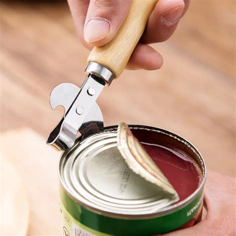 Is it safe to use a knife as a can opener?