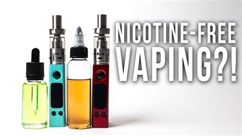 Is it safe to vape without nicotine?