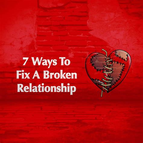 Is it too late to fix a broken relationship?