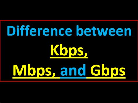 Is kbps better than Mbps?