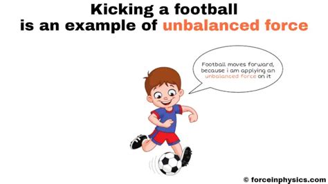 Is kicking a ball an unbalanced force?