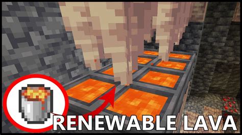 Is lava renewable Minecraft?