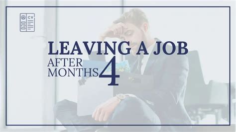 Is leaving a job after 4 months bad?