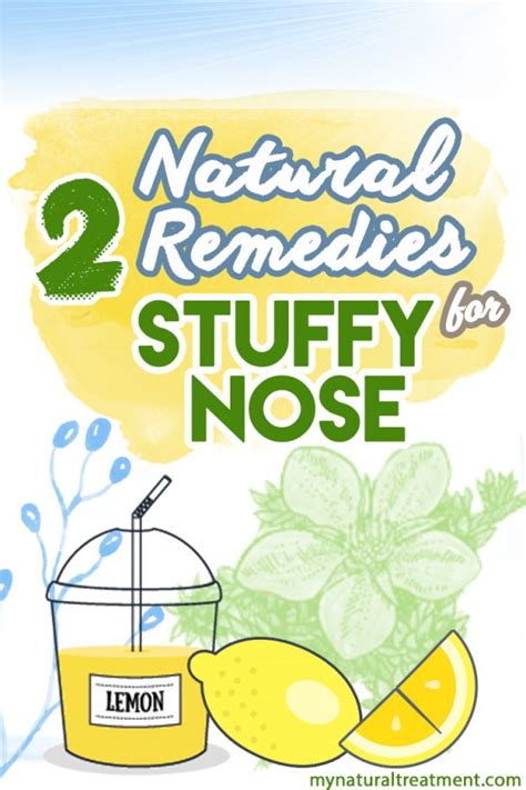 Is lemon good for stuffy nose?