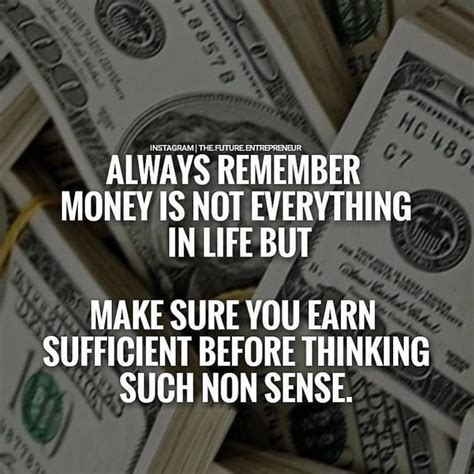 Is life just about money?
