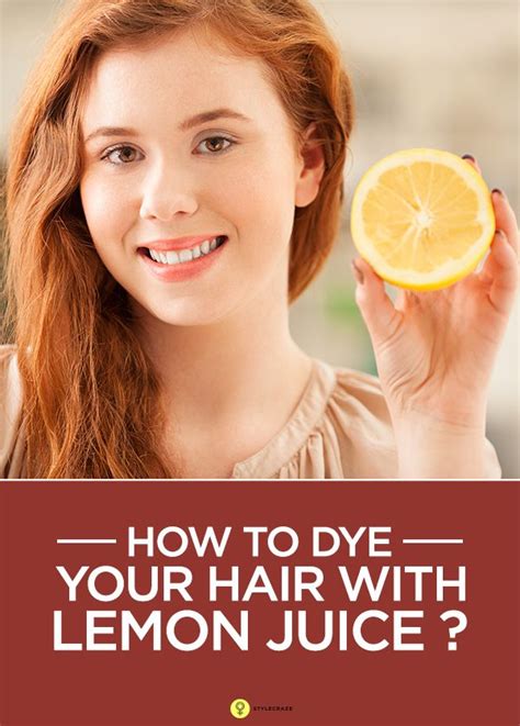 Is lightening your hair with lemon juice bad?