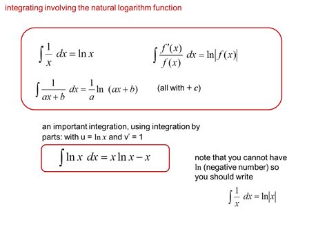 Is ln and log same in integration?