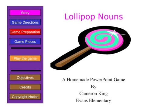 Is lollipop a noun?