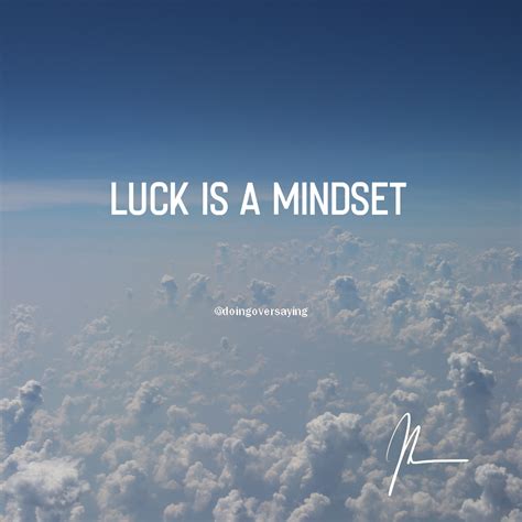 Is luck a mindset?