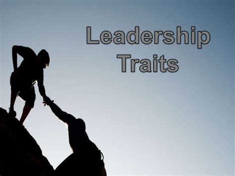 Is maturity a leadership trait?