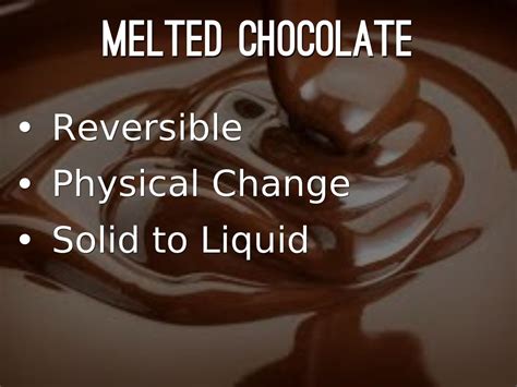 Is melting chocolate reversible or irreversible?