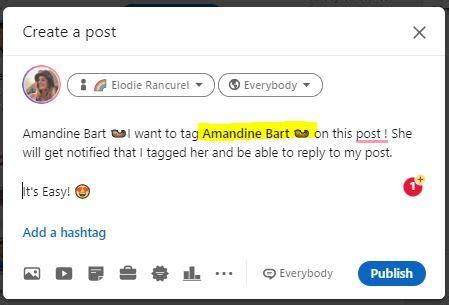 Is mentioning someone in a post the same as tagging them?