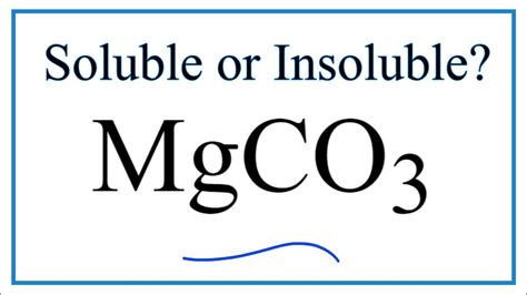 Is mgco3 a liquid?