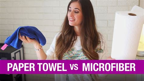 Is microfiber or paper towel better for glass?