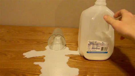 Is milk sticky when you spill it?