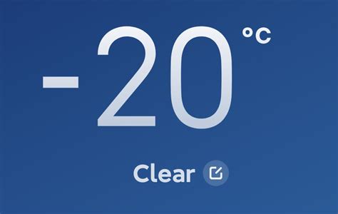 Is minus 20 degrees cold?
