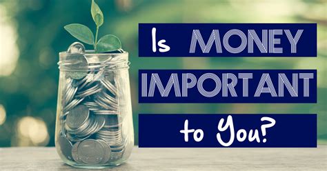 Is money important in life?
