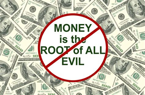 Is money itself evil?