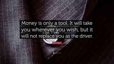 Is money only a tool?