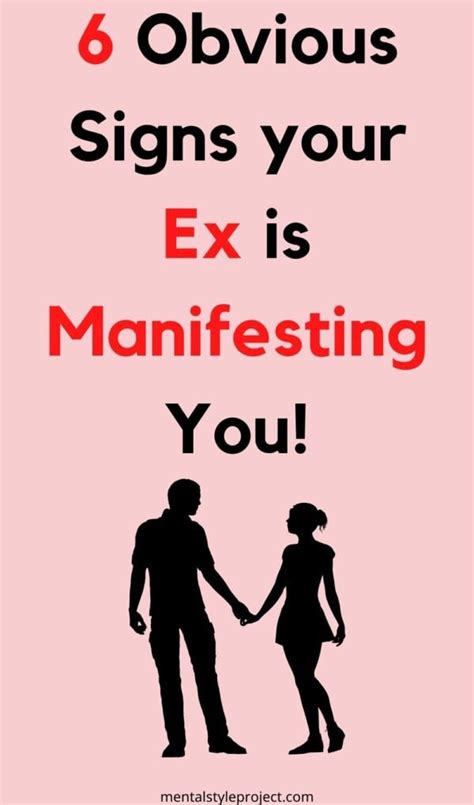 Is my ex manifesting me?