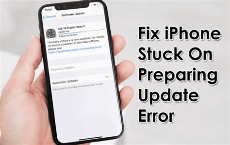 Is my iPhone stuck on preparing update?