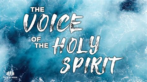 Is my inner voice the Holy Spirit?