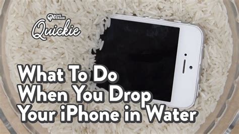 Is my phone OK if I dropped it in water?