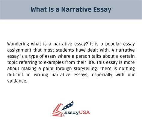 Is narrative writing and narrative essay the same?