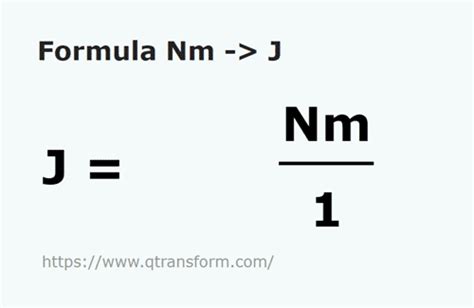 Is nm equal to J?