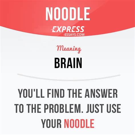 Is noodle slang for head?